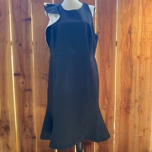 COOPER ST Jasmine Contrast One Shoulder Ruffle Midi Dress